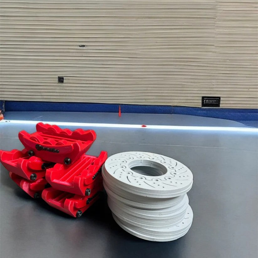 Disc Brake Coaster Set with Base and 4 Discs