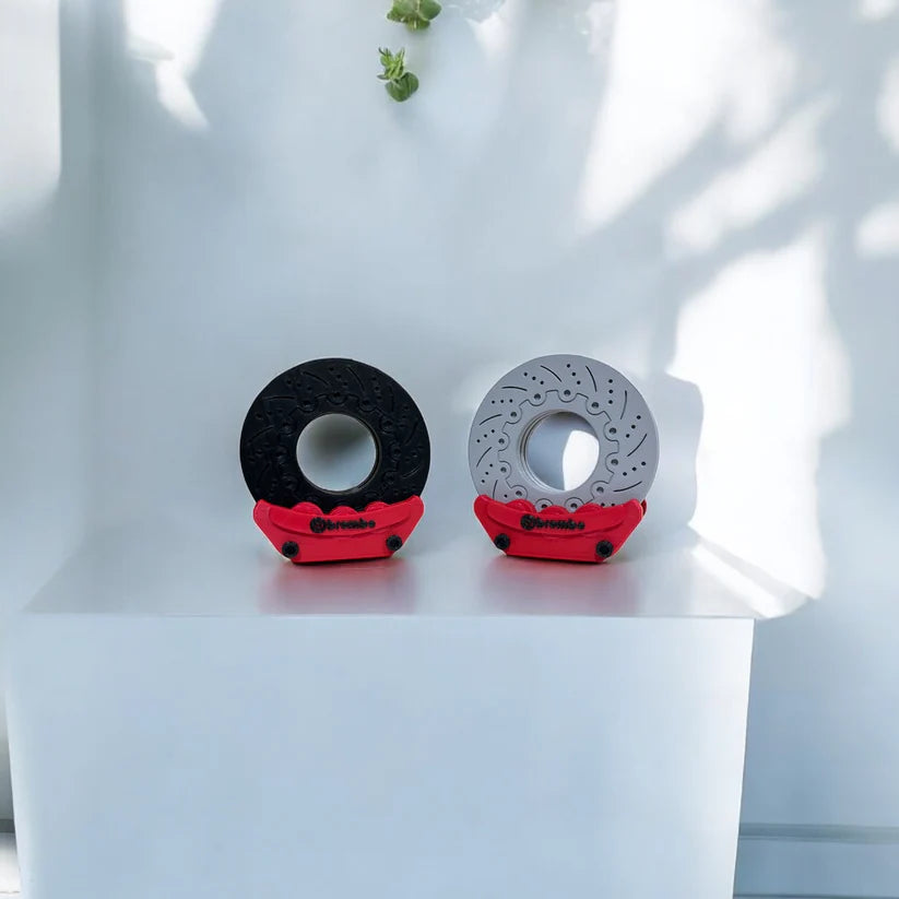 Disc Brake Coaster Set with Base and 4 Discs