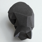 Low Poly Waiting Cat Figurine