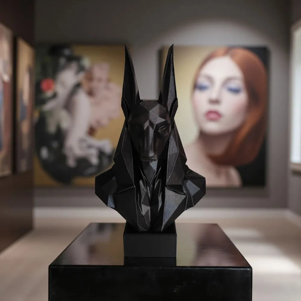 Low Poly Anubis Bust