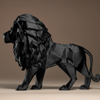 Low Poly Lion Figurine