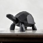 Low Poly Walking Turtle Figurine