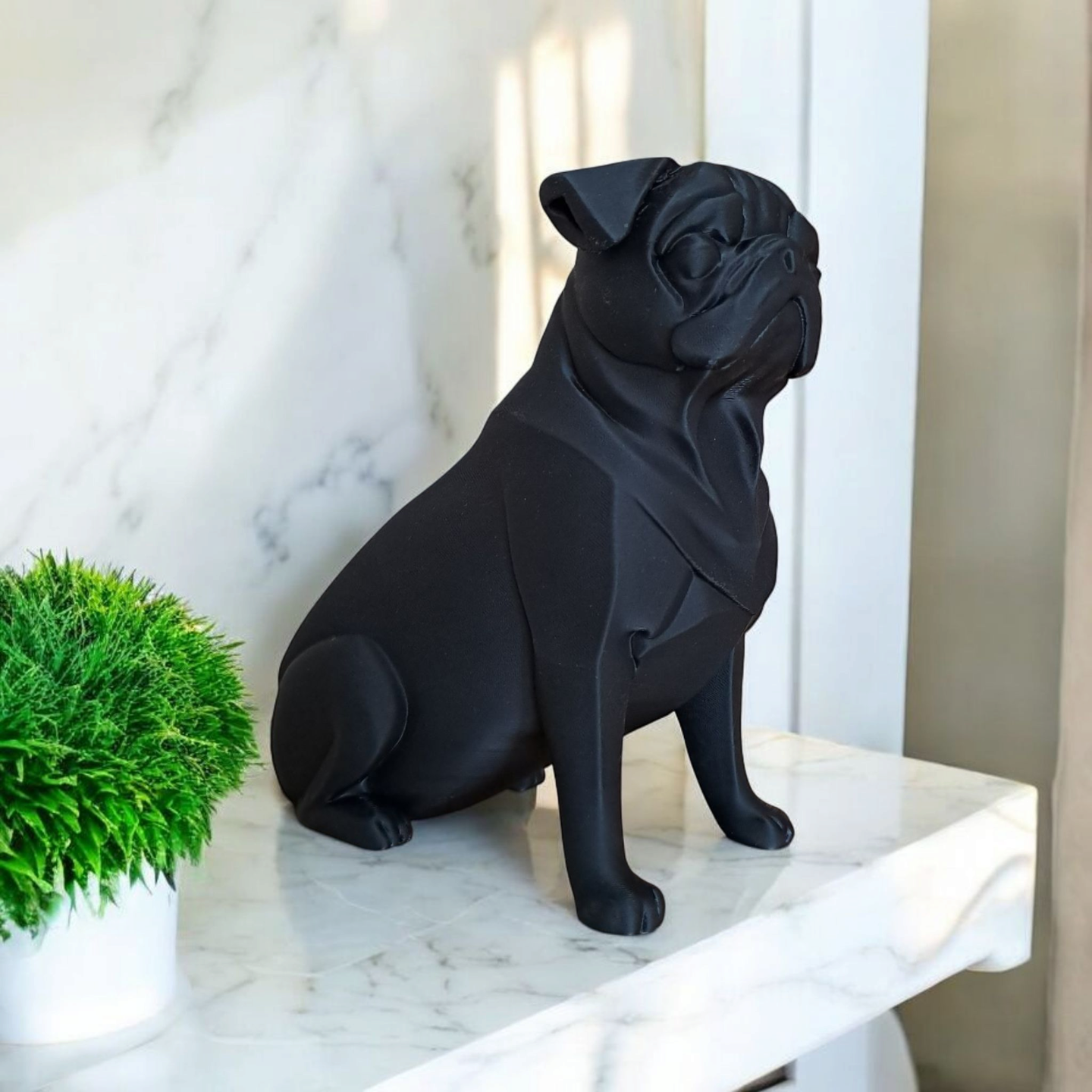 Minimalist Pug Figurine