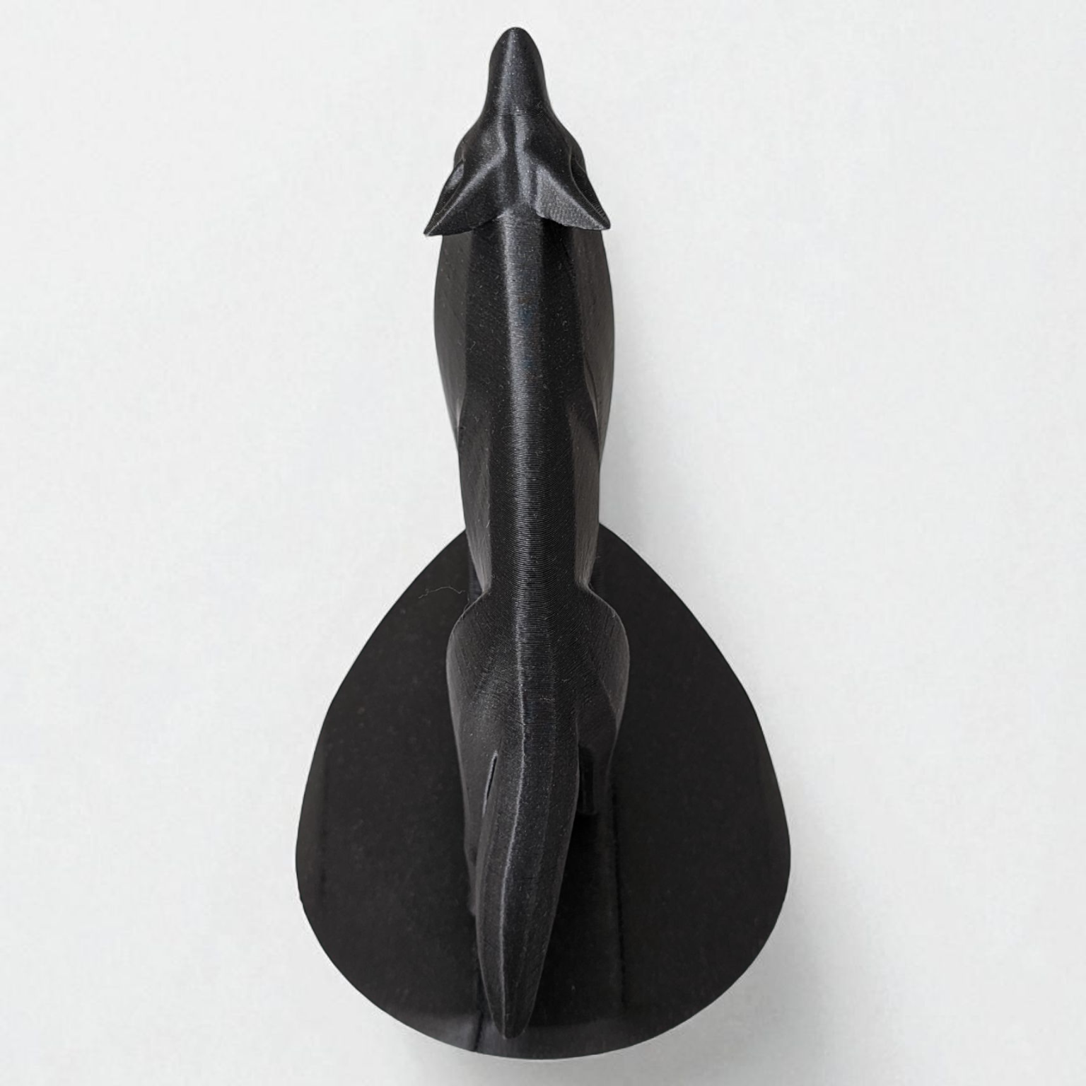Modern Howling Wolf Sculpture
