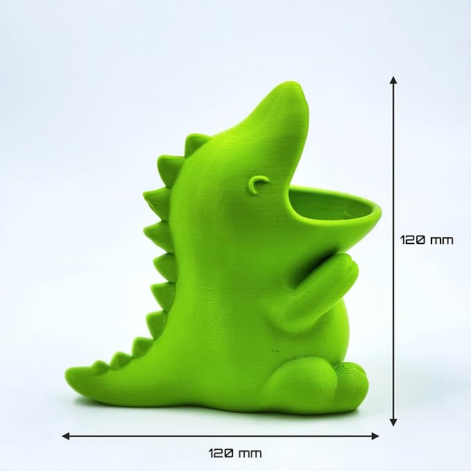 Pens & Pencils Holder - Green Cute Dinosaur
