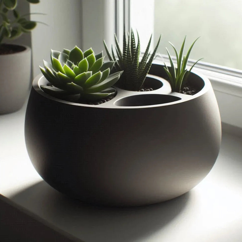 Round Self Watering Design Planter