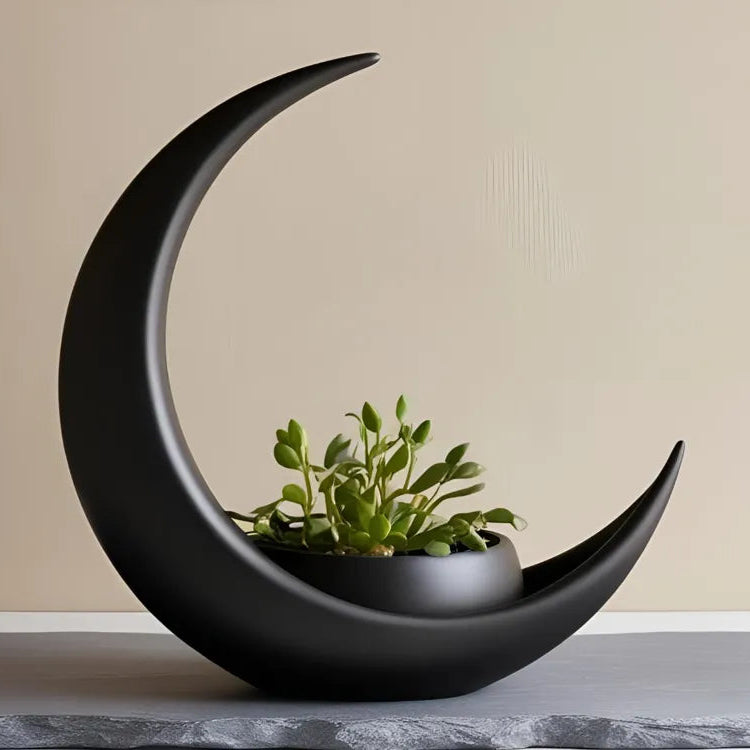 Minimalist Crescent Moon Planter