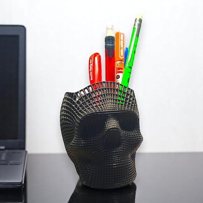 Skull Shaped pen Stand
