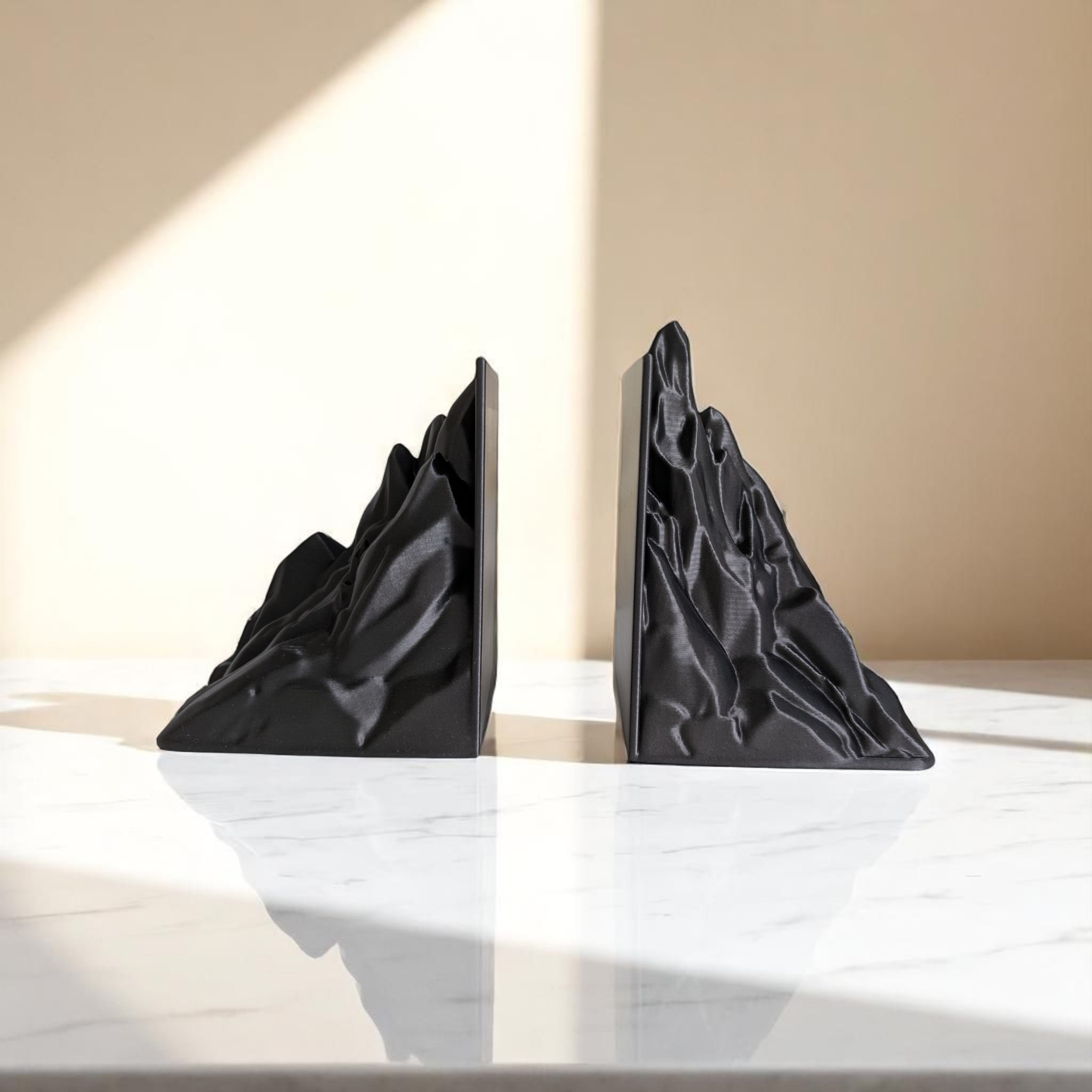 Stunning Minimalist Mountain Bookends