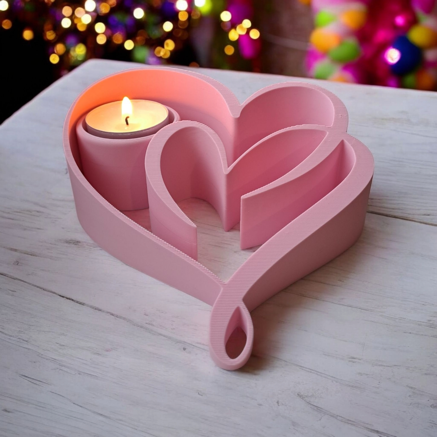 Two Hearts Tealight Holder
