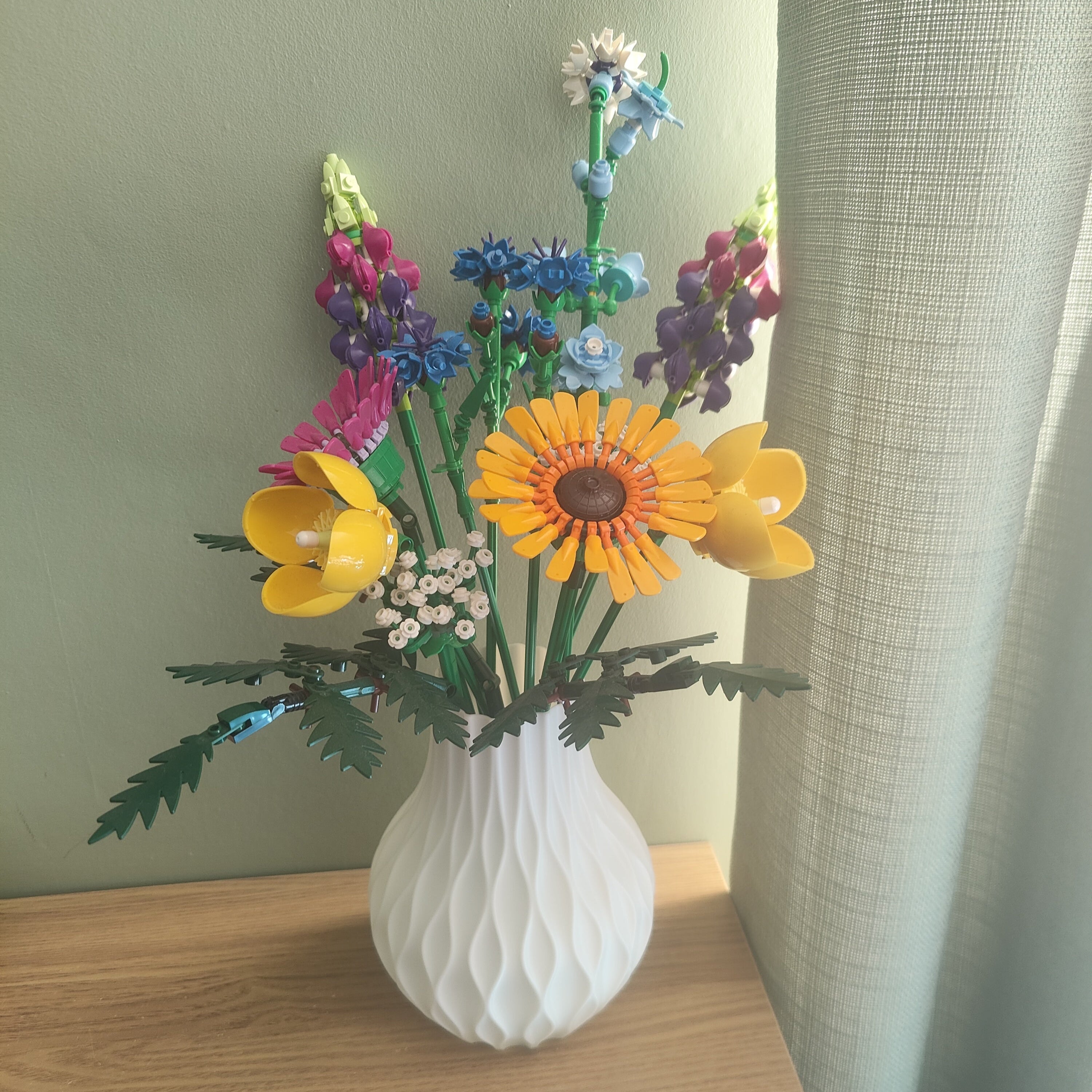 Vase for brick flowers