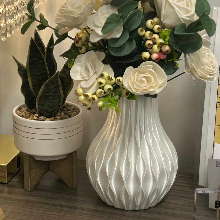 Vase for brick flowers