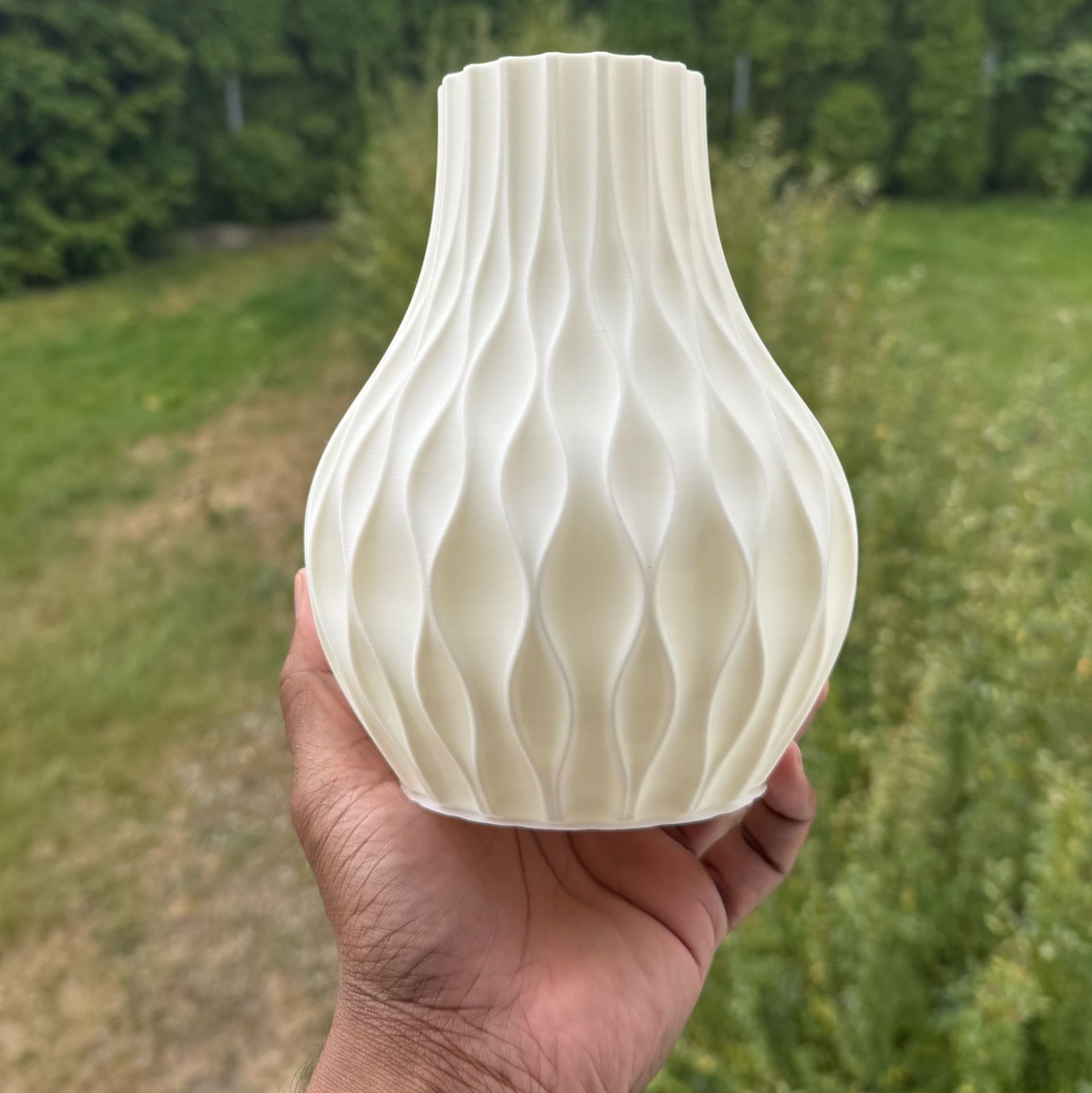 Vase for brick flowers